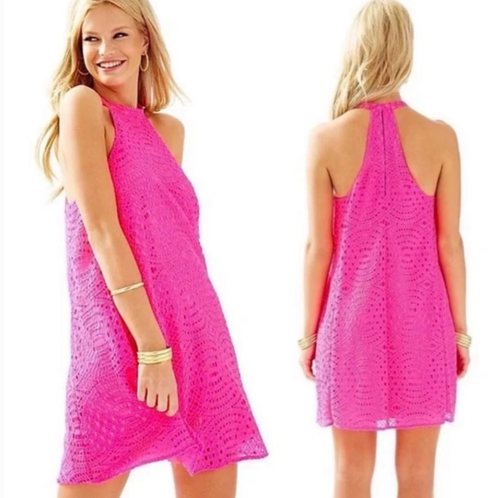 Lilly Pulitzer Hot Pink QUINN Swing Dress